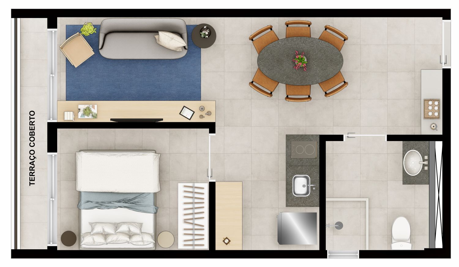 Planta PNE 36,97m² – Nurban Ibirapuera